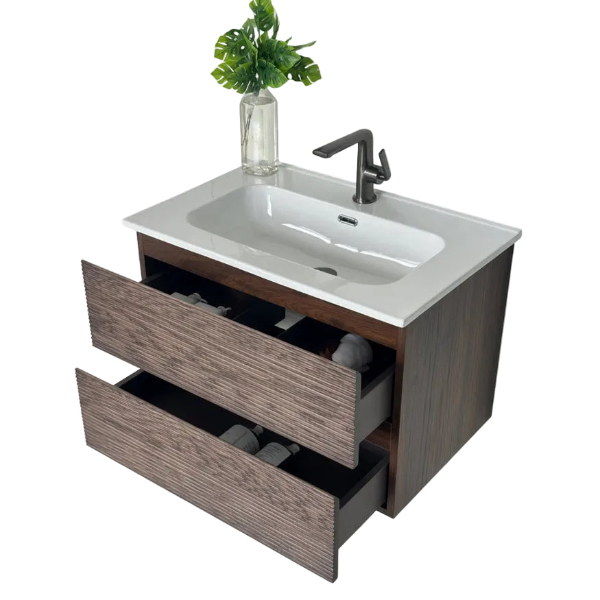 Lucento wall hung vanity unit inc basin 700mm