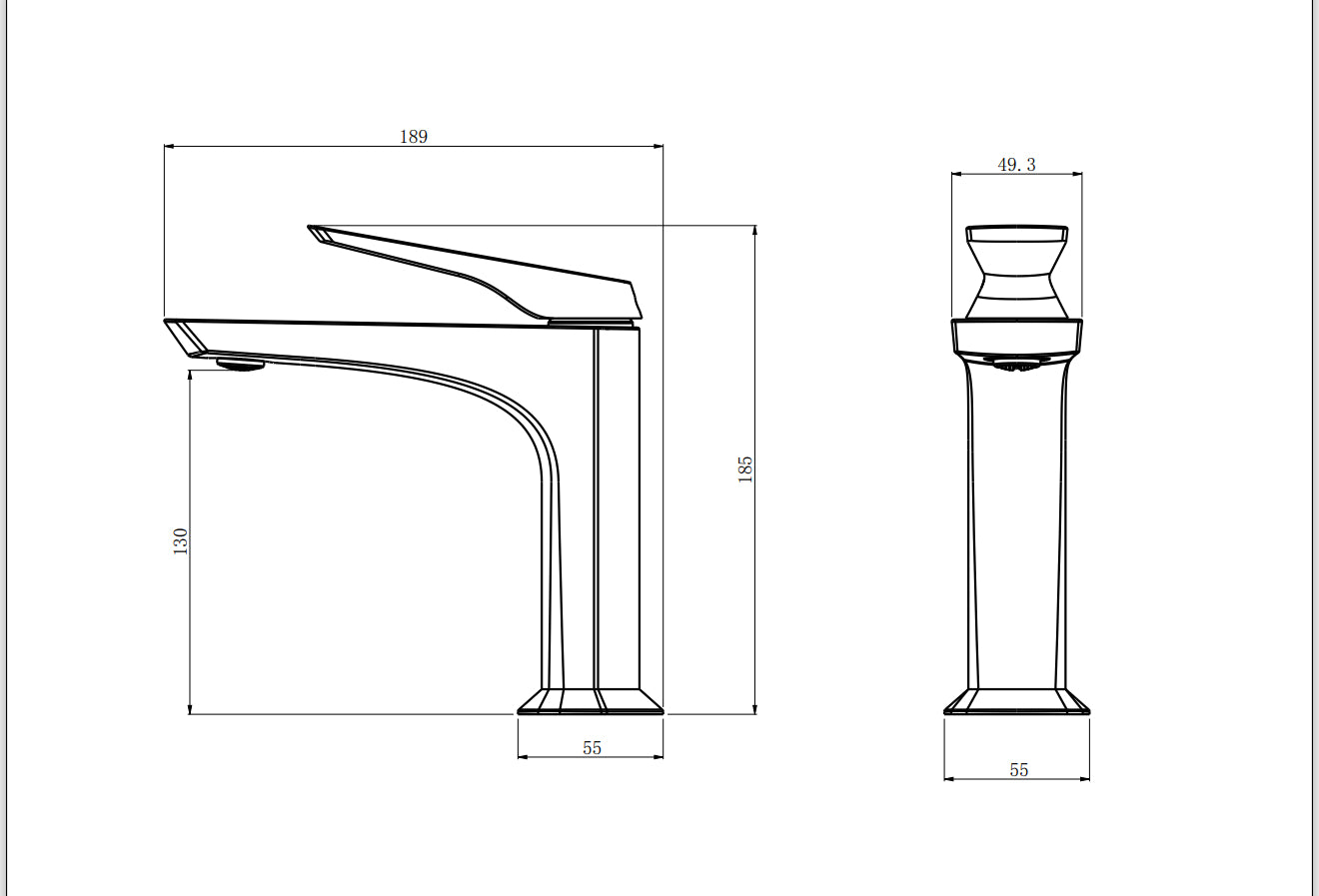 Product dimensions