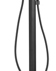 Onyx matte black brass free standing bathtub mixer