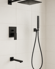 Black bathroom full set 8 pieces