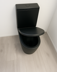 Marvel Rimless closed couple toilet black - including toilet pan and seat