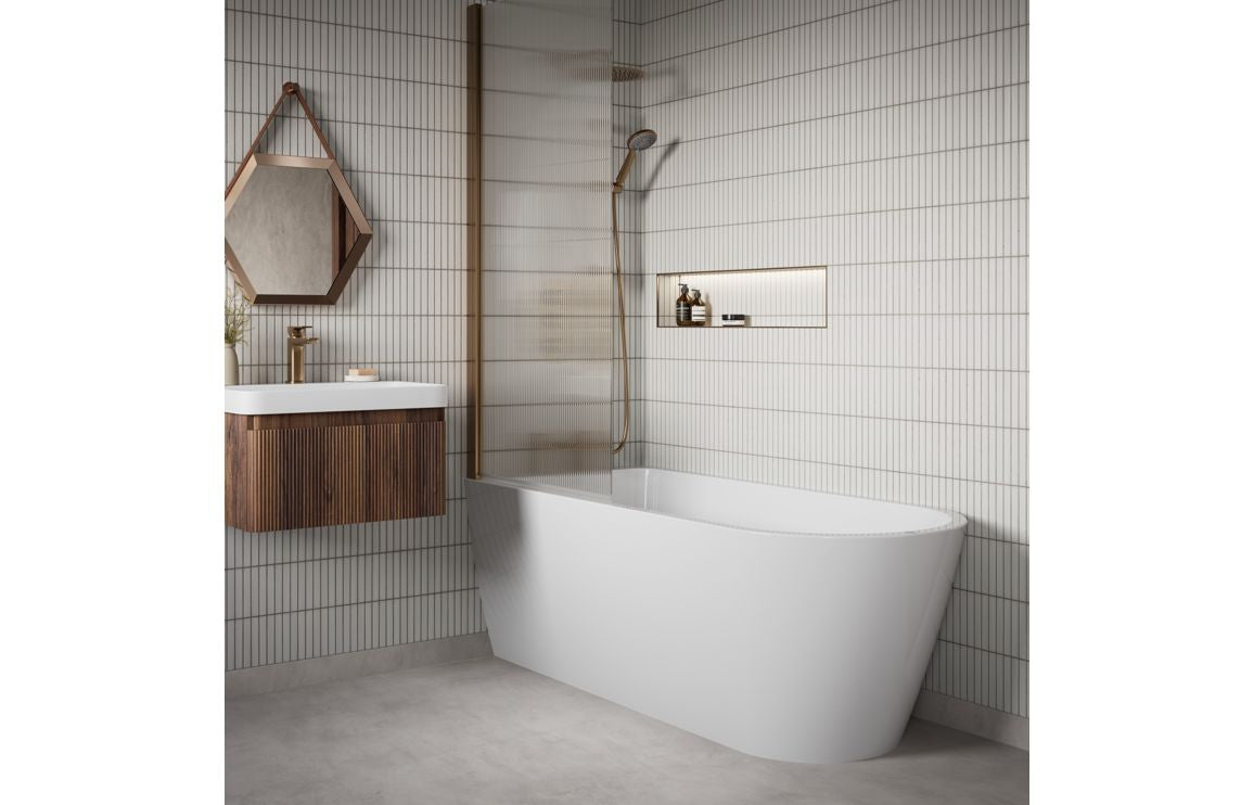 Kuba Wall Hung 1 Drawer vanity Unit & 1TH Basin