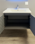 Perla grey wall hung vanity set 800MM X 500MM
