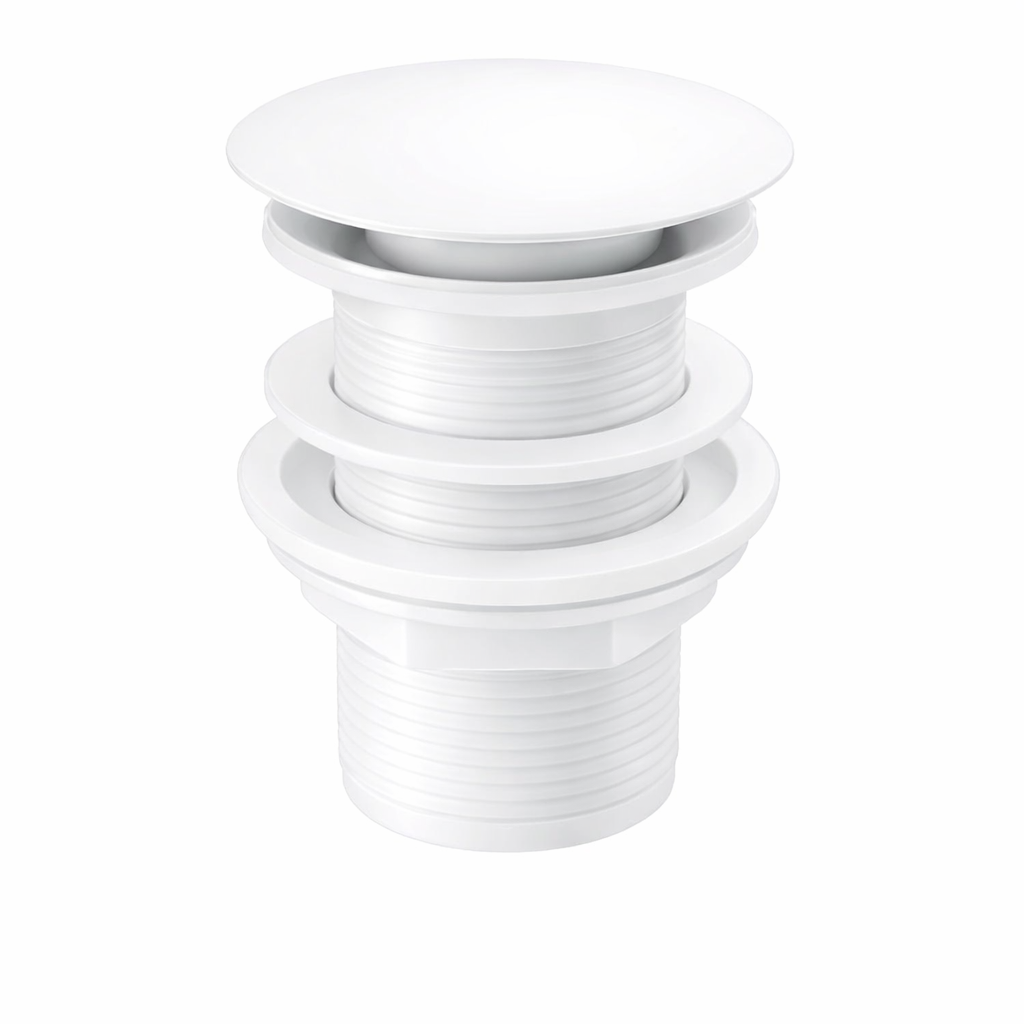 Basin Pop Up Unslotted Waste white