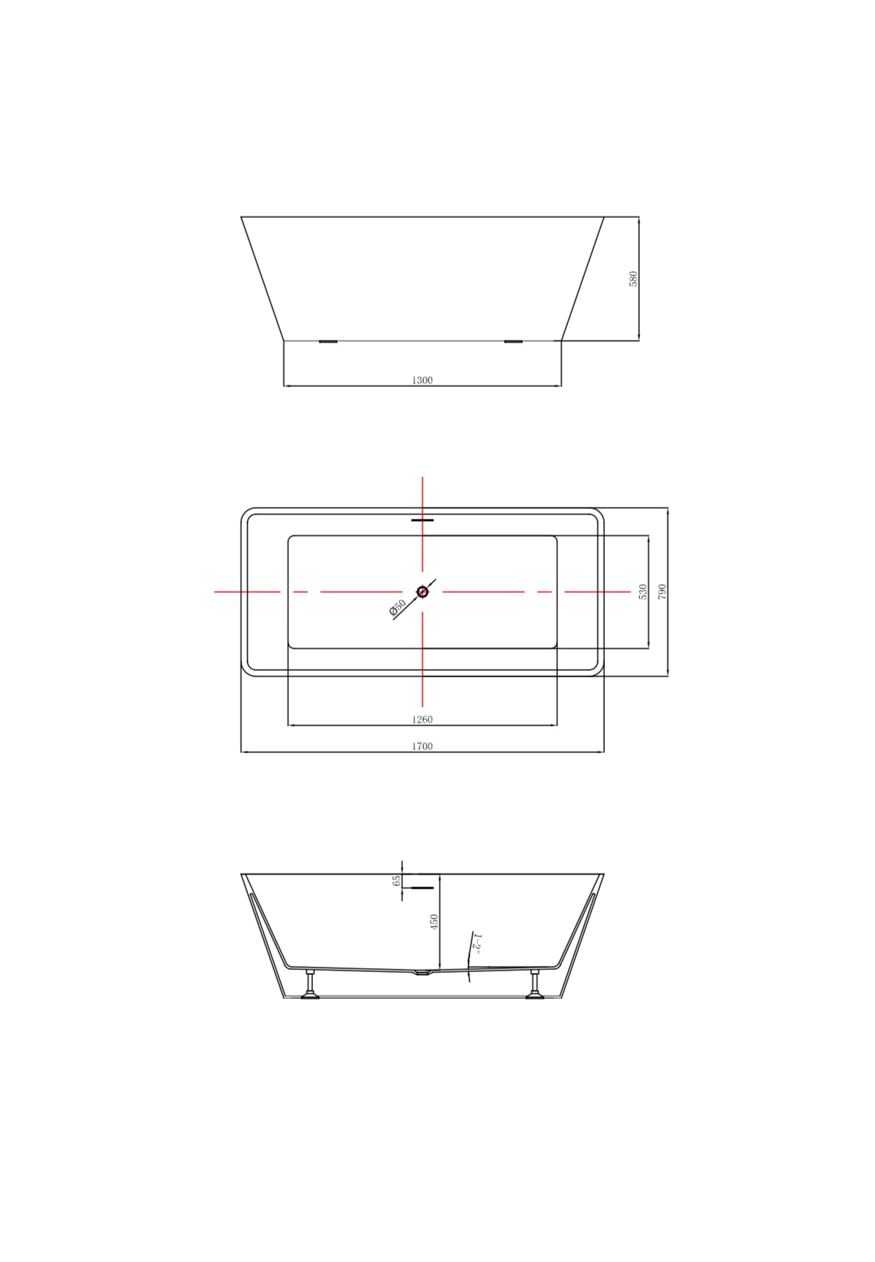 Product dimensions