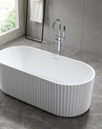 MODO Freestanding Bathtub Fluted white 1700MM X 800MM X 580MM