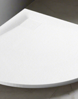 RESIN QUADRANT WHITE ANTI SLIP SHOWER TRAY 900MM X 900MM - WASTE INCLUDED