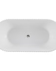 MODO Freestanding Bathtub Fluted white 1700MM X 800MM X 580MM