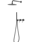 Coruni gun metal grey concealed shower mixer