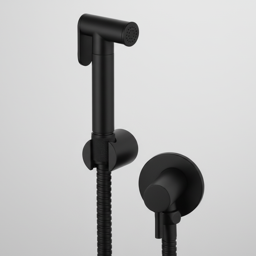douche spray single cold matte black