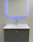 Perla grey wall hung vanity set 800MM X 500MM