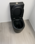 Marvel Rimless closed couple toilet black - including toilet pan and seat