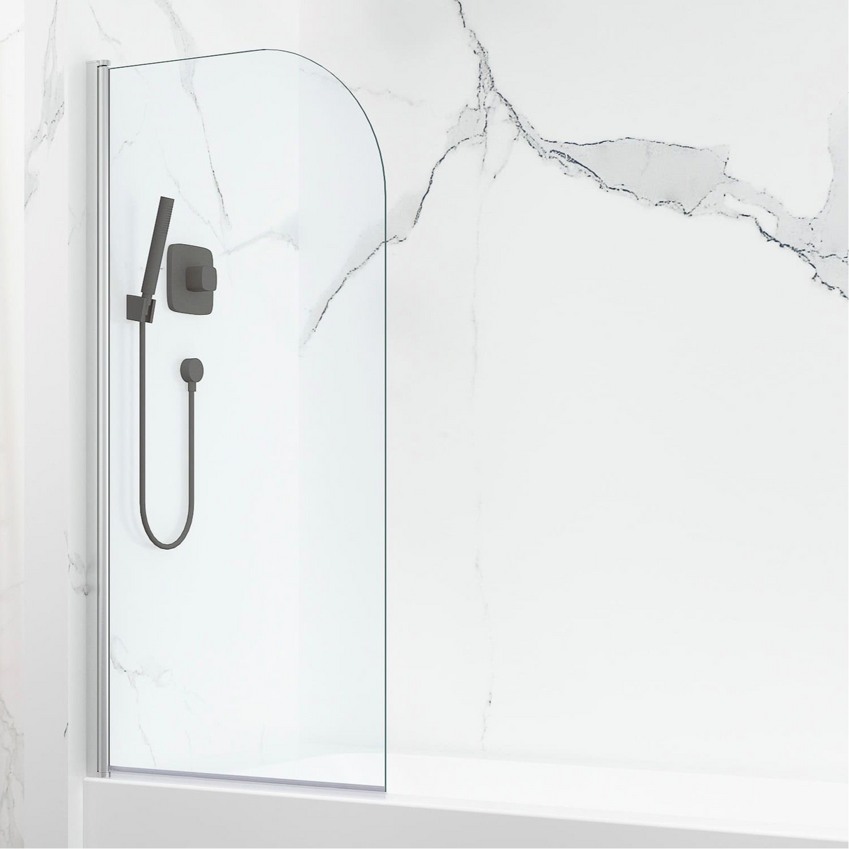 RIO Bathtub Glass Screen 900MM