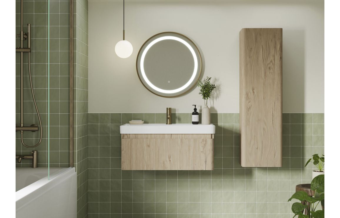 Kuba Wall Hung 1 Drawer vanity Unit & 1TH Basin