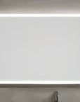XL RECTANGULAR LED ANTI FOG MOTION SENSOR MIRROR 1300MM X 800MM