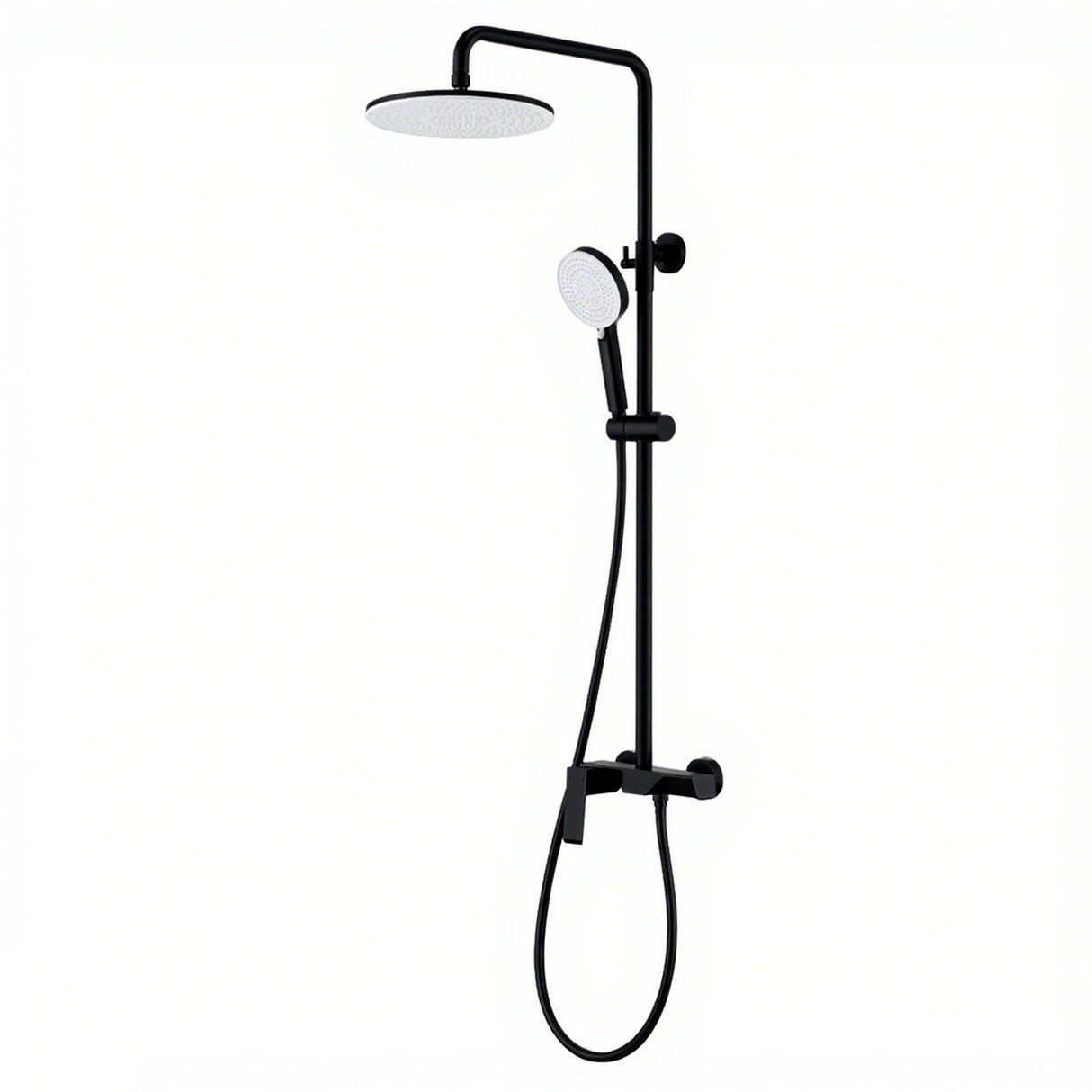 Plano Exposed Shower Mixer Matte Black
