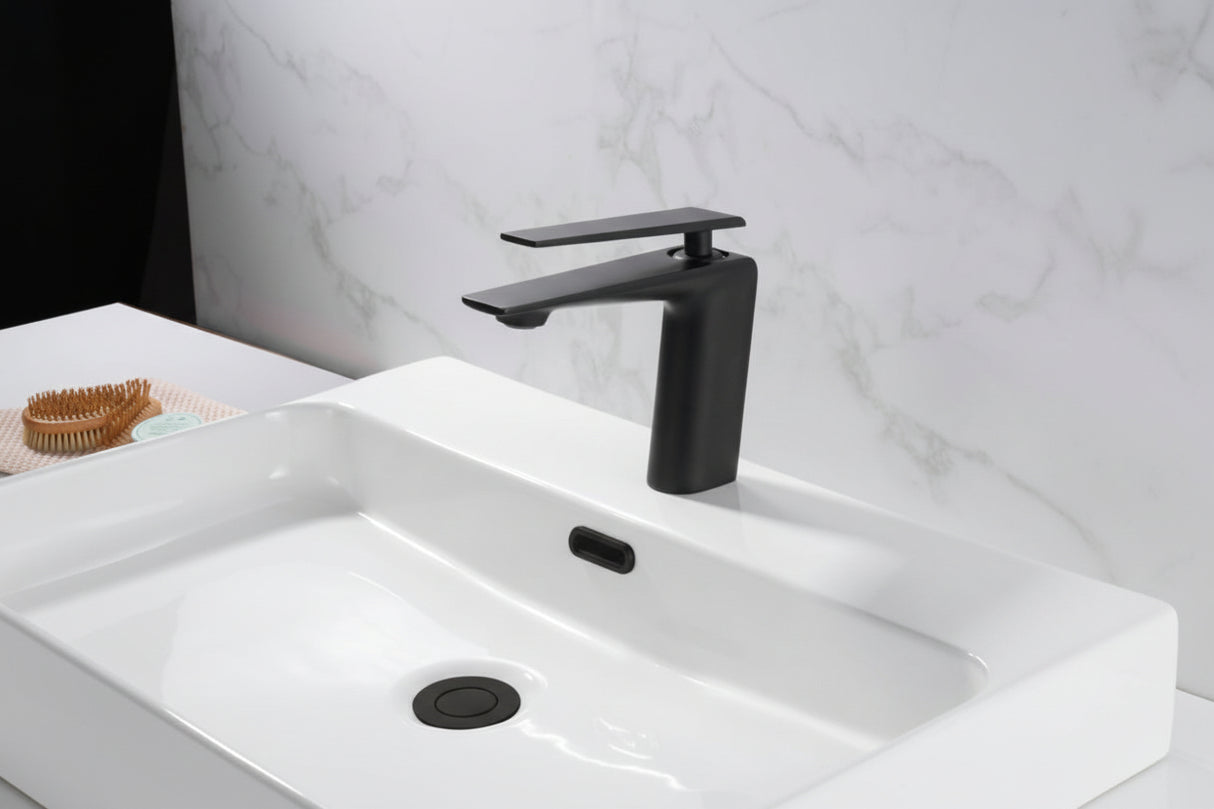 Soldier basin mixer tap matte black