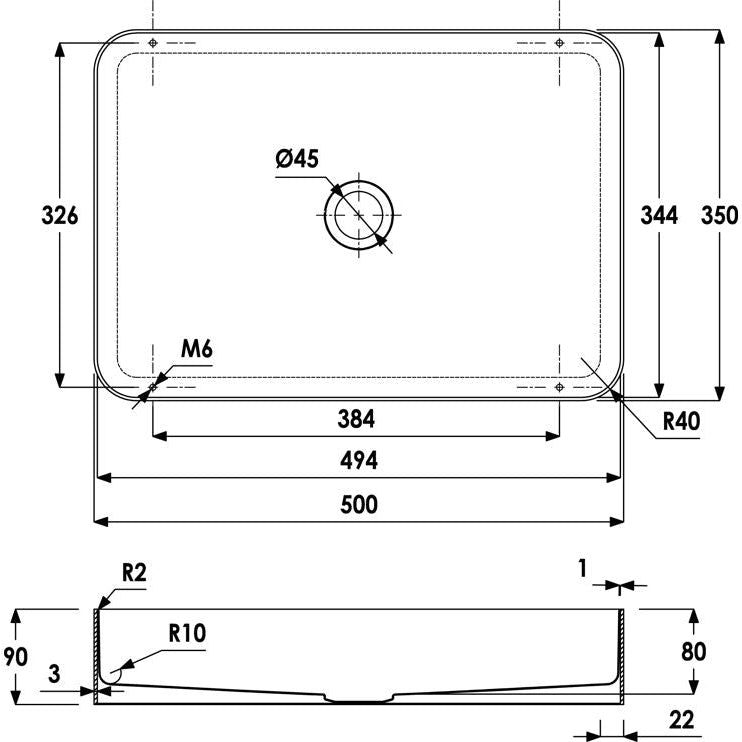 Abode Tableau/Iox Shelf & Tablet Basin Set