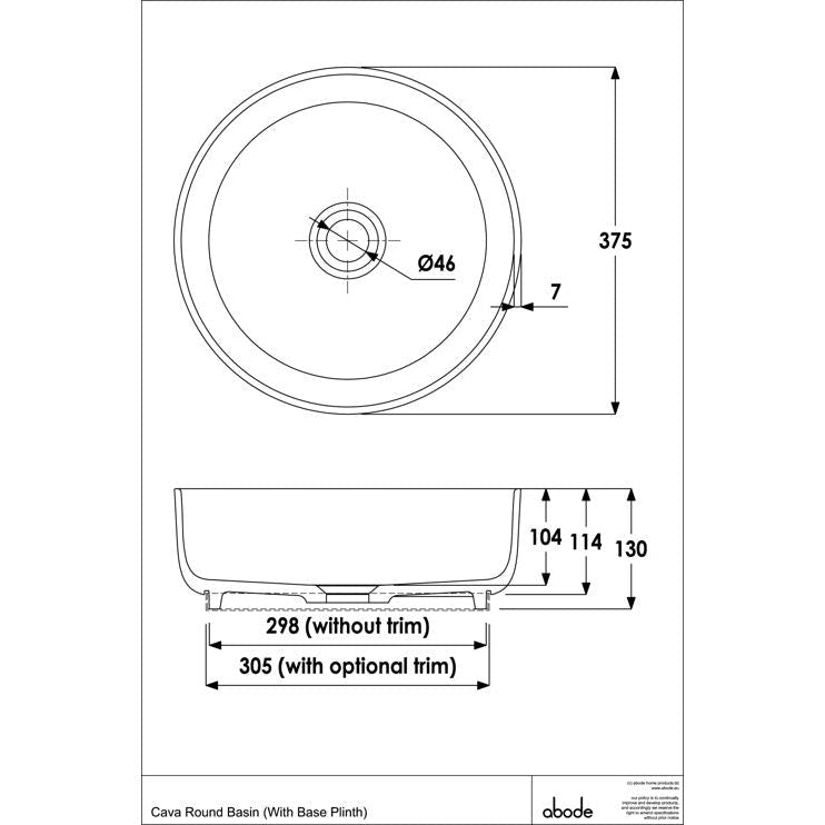 Abode Tableau/Cava Shelf & Round Basin Set