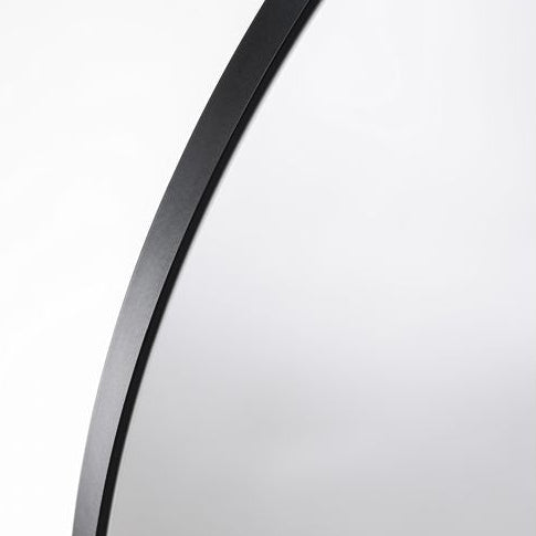 Abode Mayar 600mm Round LED Mirror - Matt Black