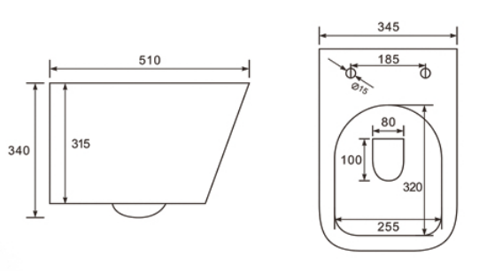Product dimensions