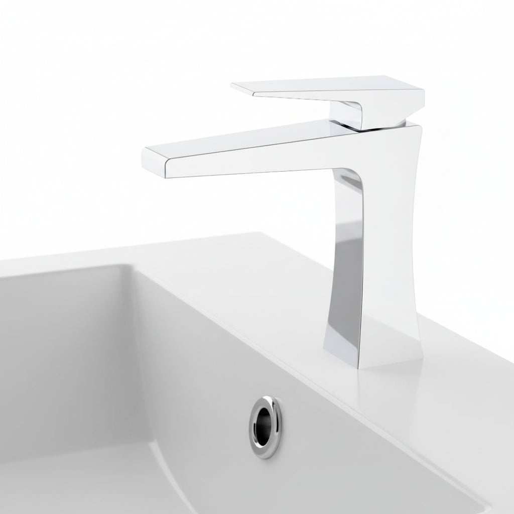 Fluxa basin mixer tap polished chrome