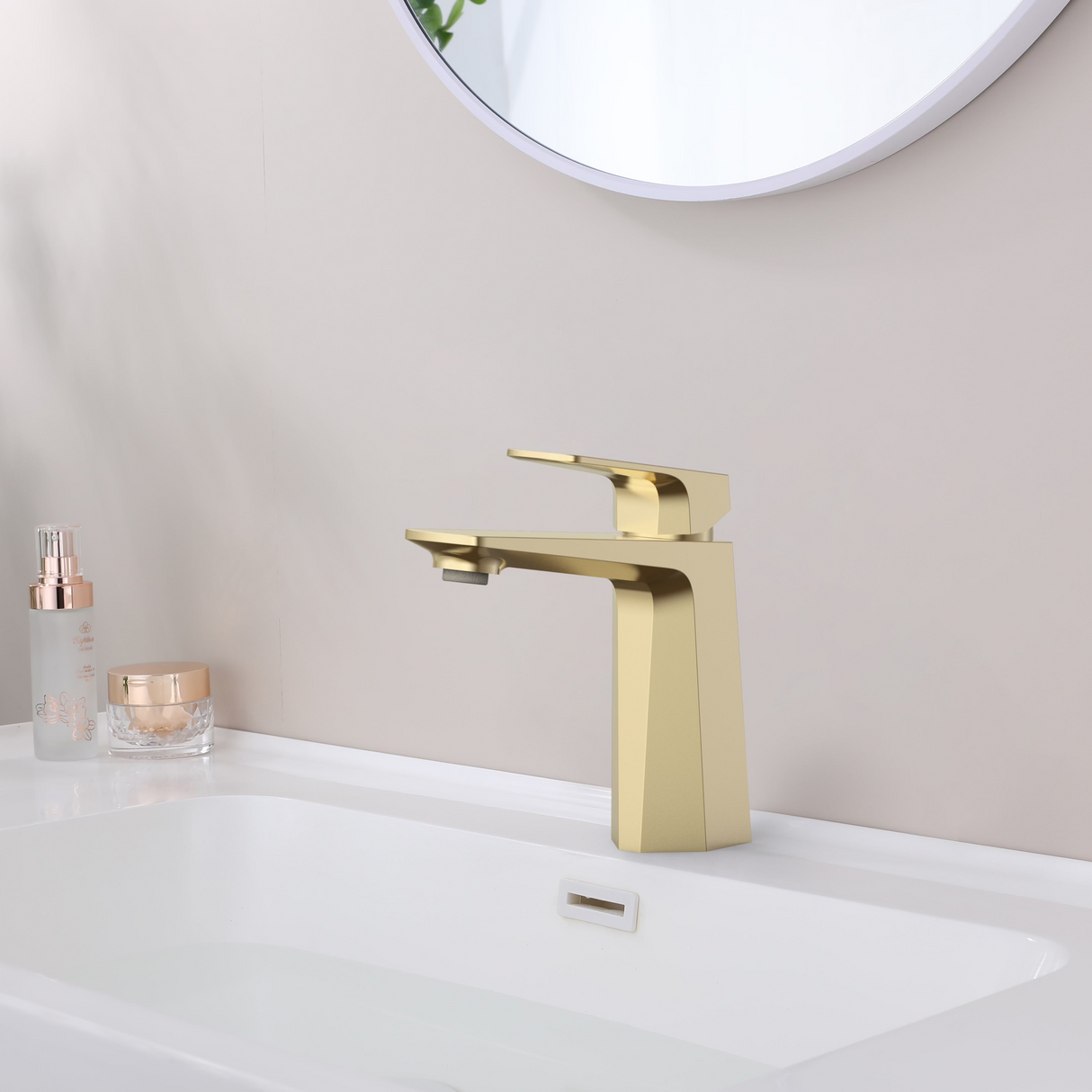 Strix basin mixer brushed gold