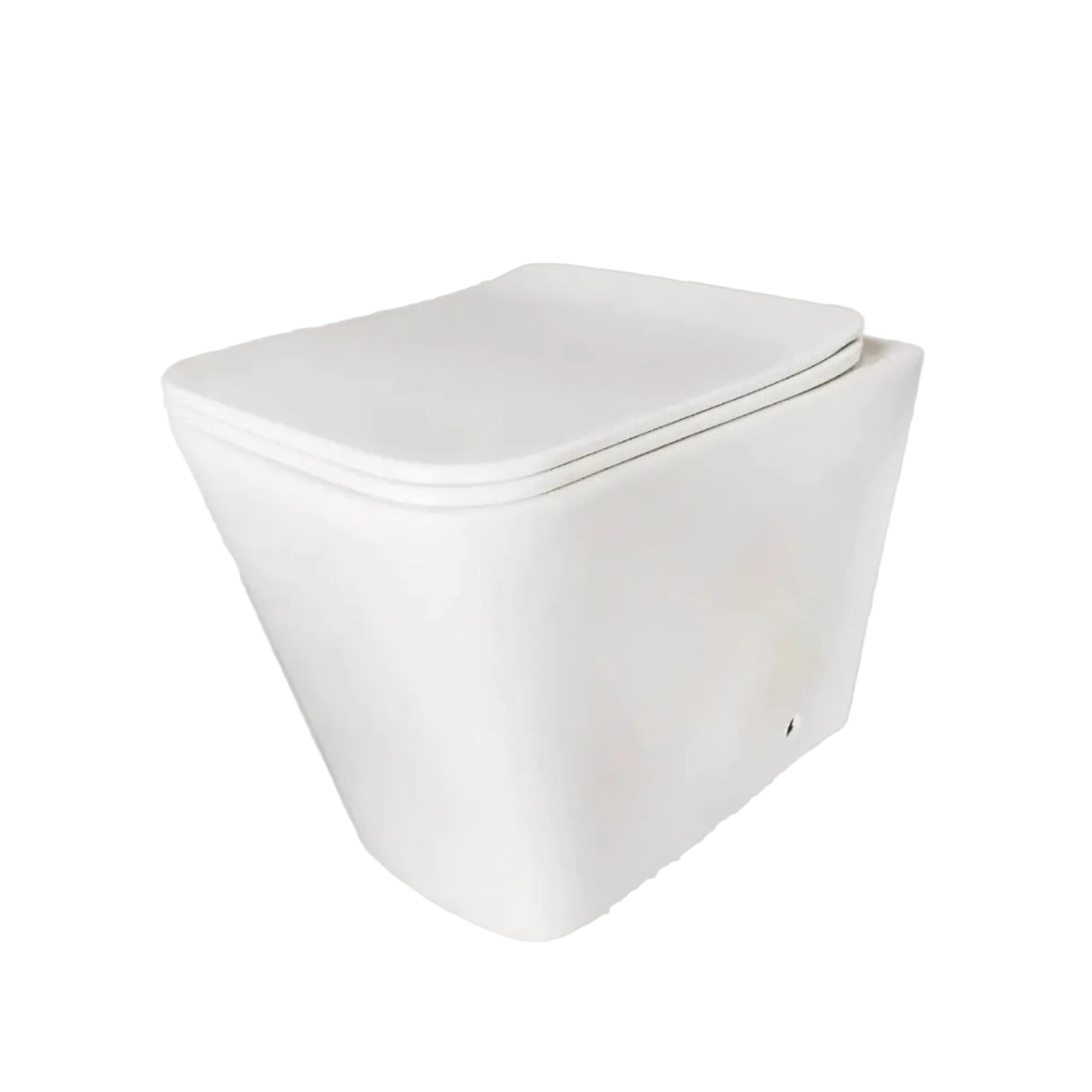 Pinnacle White back to wall rimless toilet