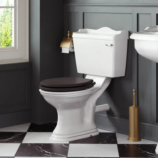 Bayswater Porchester Traditional Close Coupled Toilet With Seat