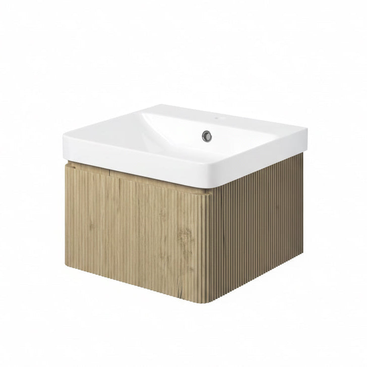Kuba Wall Hung 1 Drawer vanity Unit & 1TH Basin