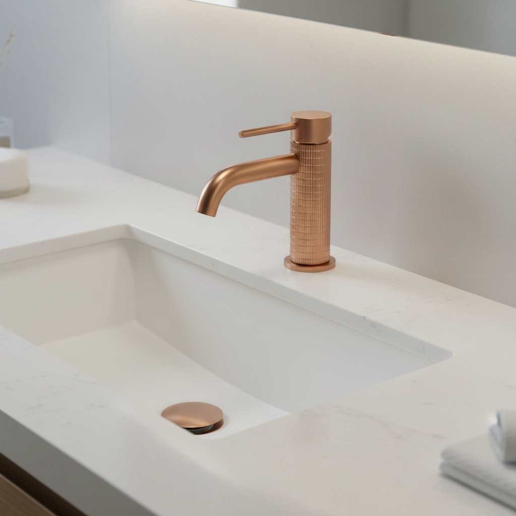 Coruni Basin Mixer tap brushed bronze