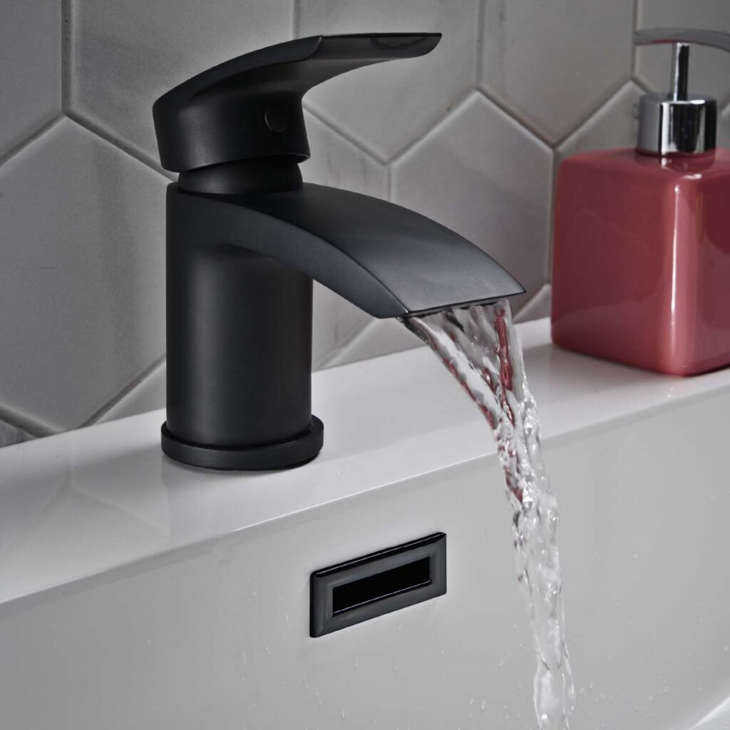 Belini Mini Mono Basin Mixer with Push Waste