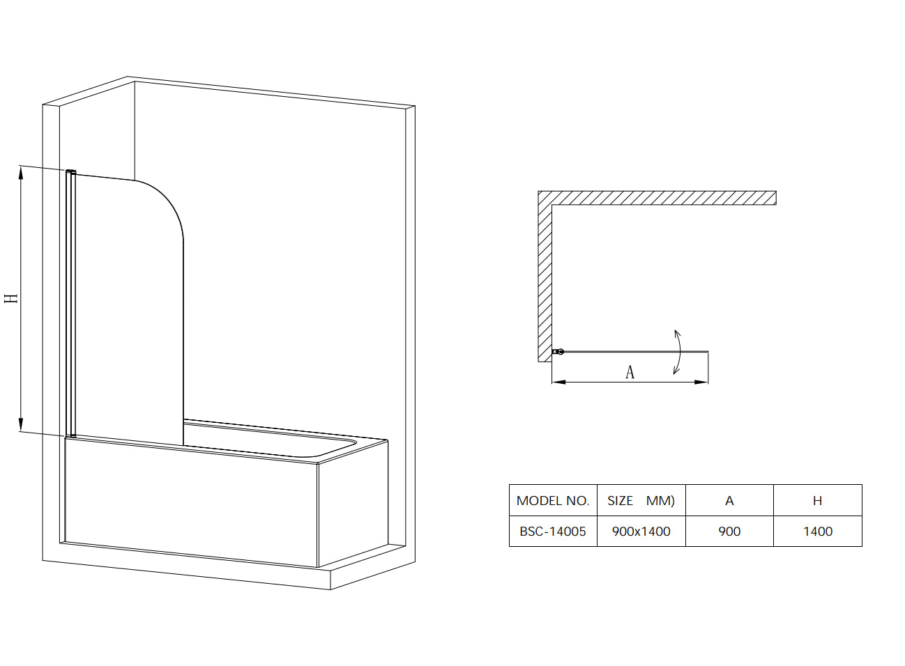 Product dimensions