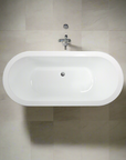 NATURA Drop in bathtub white oval style -
1730MM X 780MM X 480MM