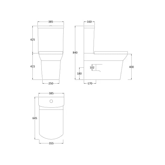Hudson Reed Maya Flush to Wall Toilet With Seat