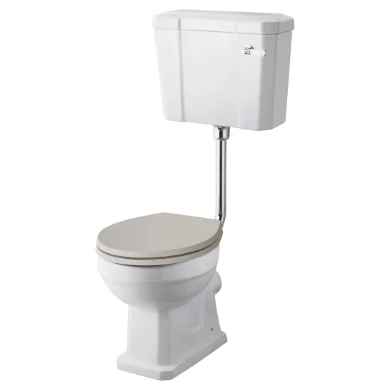 Old London Richmond Comfort Height Low Level Toilet With Cistern & Flush Pipe