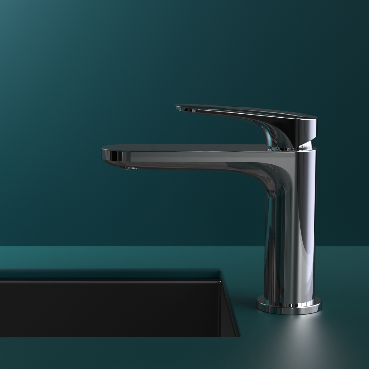 Ruvo basin mixer tap polished chrome