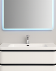 Wendy white and black wall hung vanity set 1000MM X 500MM