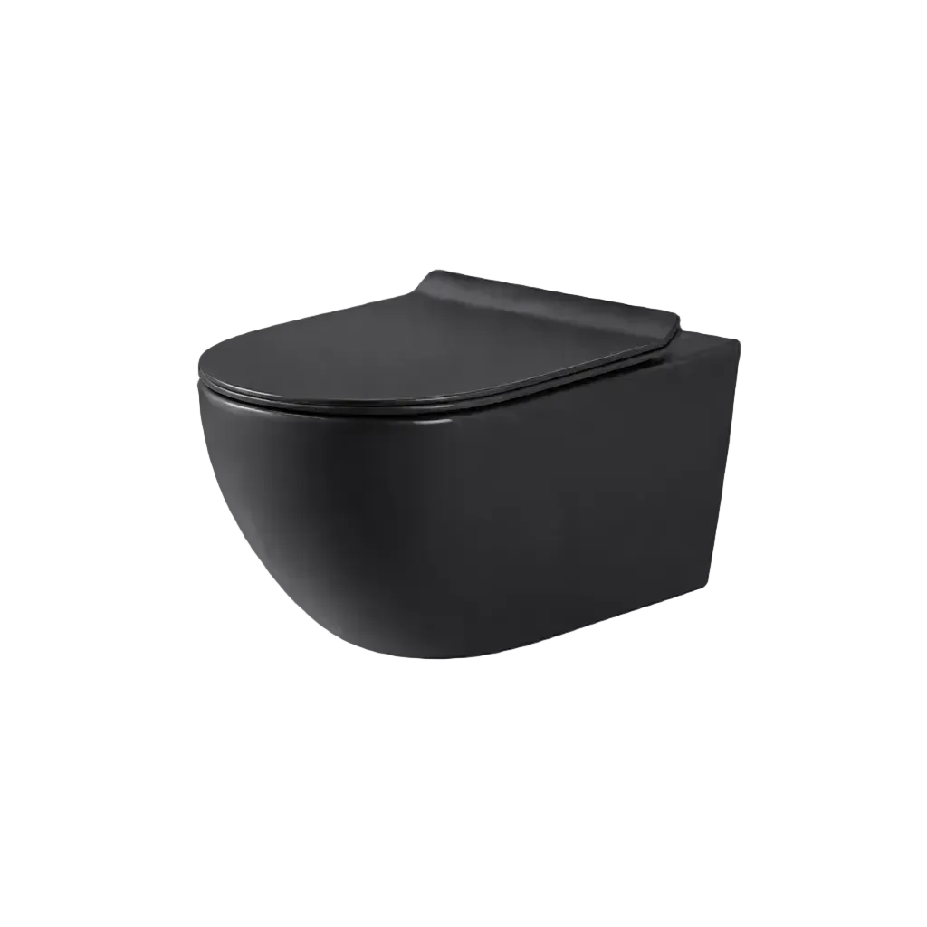 Marvel Matte Black Wall Hung rimless Toilet