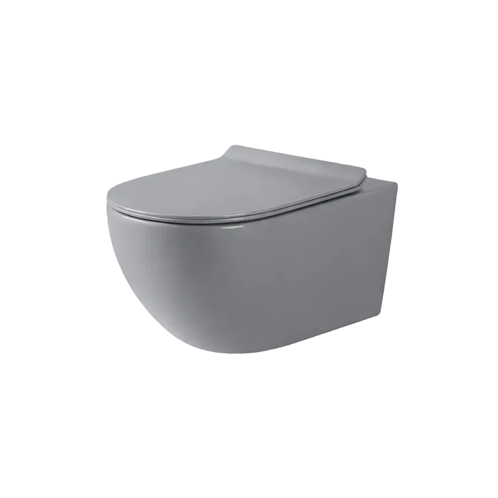 Apex Matte Grey Wall Hung rimless Toilet