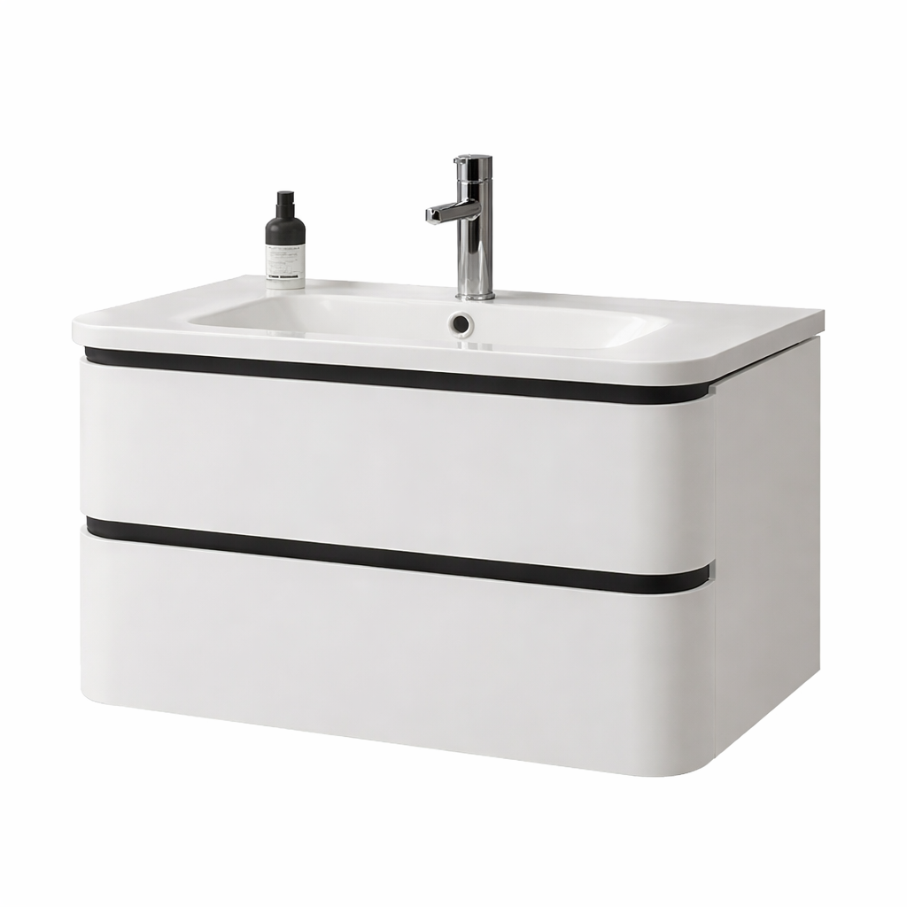 Wendy Matte White wall hung vanity 1000mm