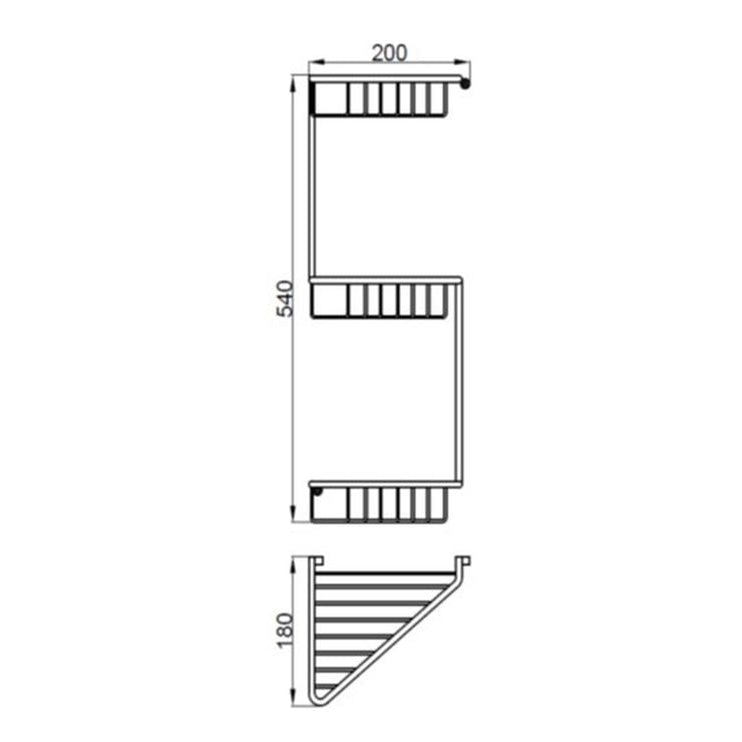Elena 3-Tier Corner Shower Caddy