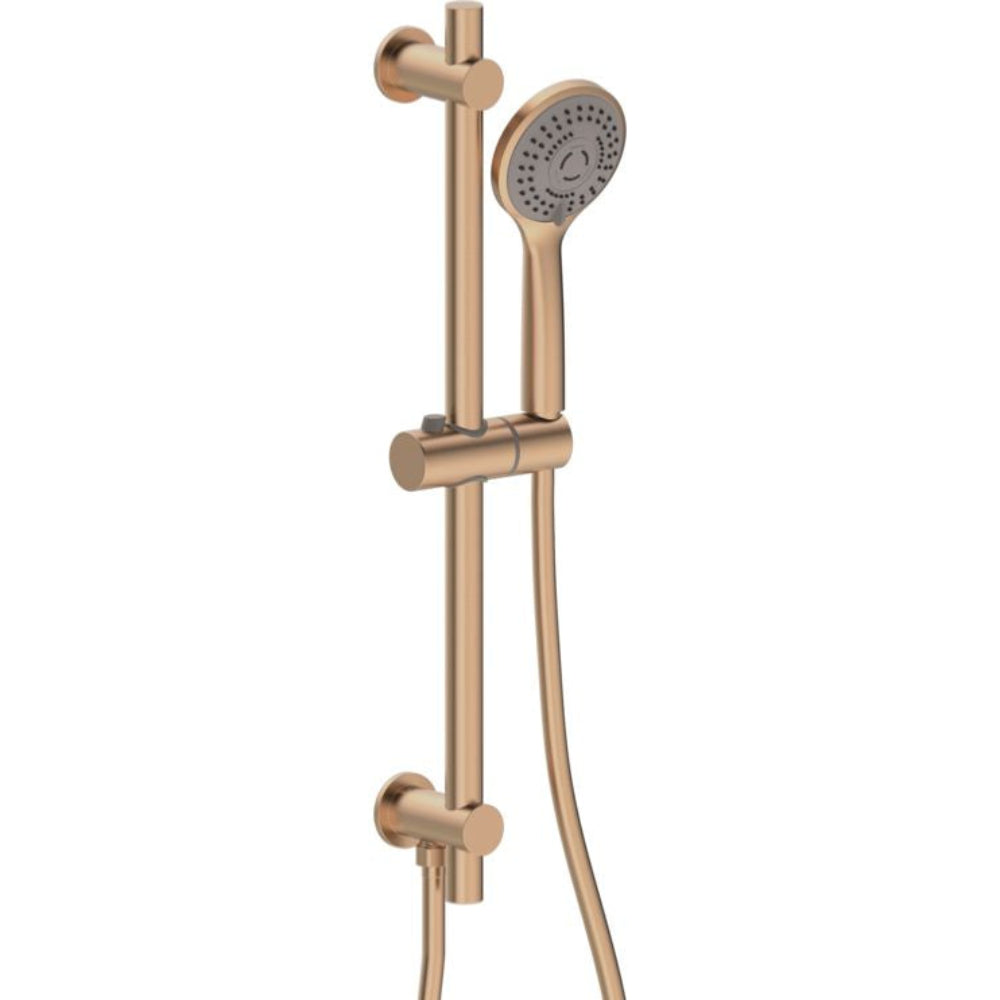 Two Outlet Thermostatic Shower Pack - 3 valve control - hand rail