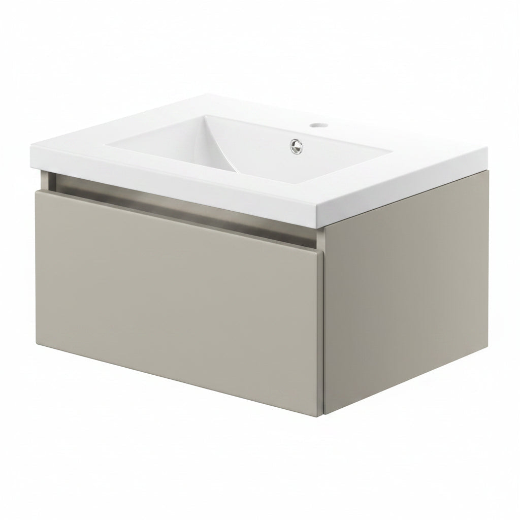 Carino 1 Drawer Wall Hung Basin Unit Inc. Basin