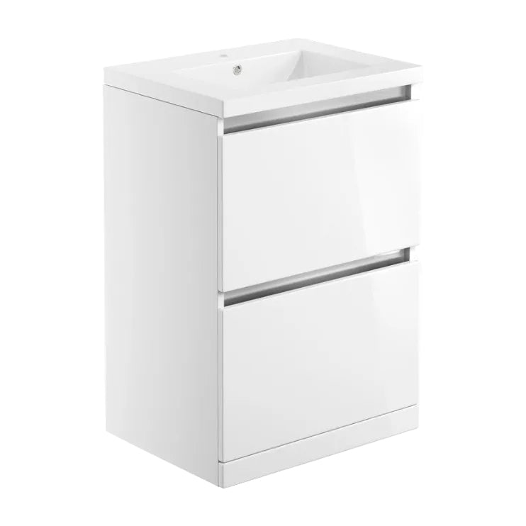 Carino 2 Drawer Floor Standing Basin Unit Inc. Basin
