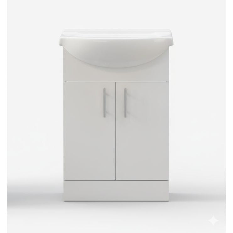 Vista Basin Unit & Basin - White Gloss