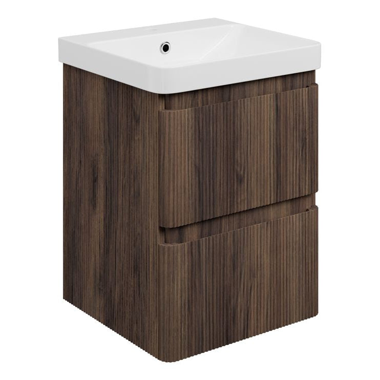 Kuba Wall Hung 2 Drawer Basin Unit & 1TH Basin
