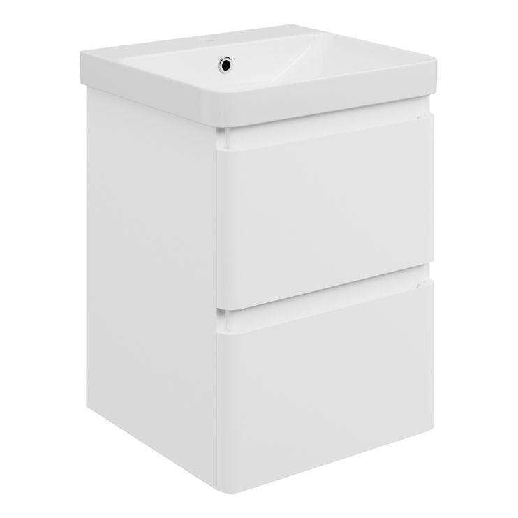 Kuba Wall Hung 2 Drawer Basin Unit & 1TH Basin