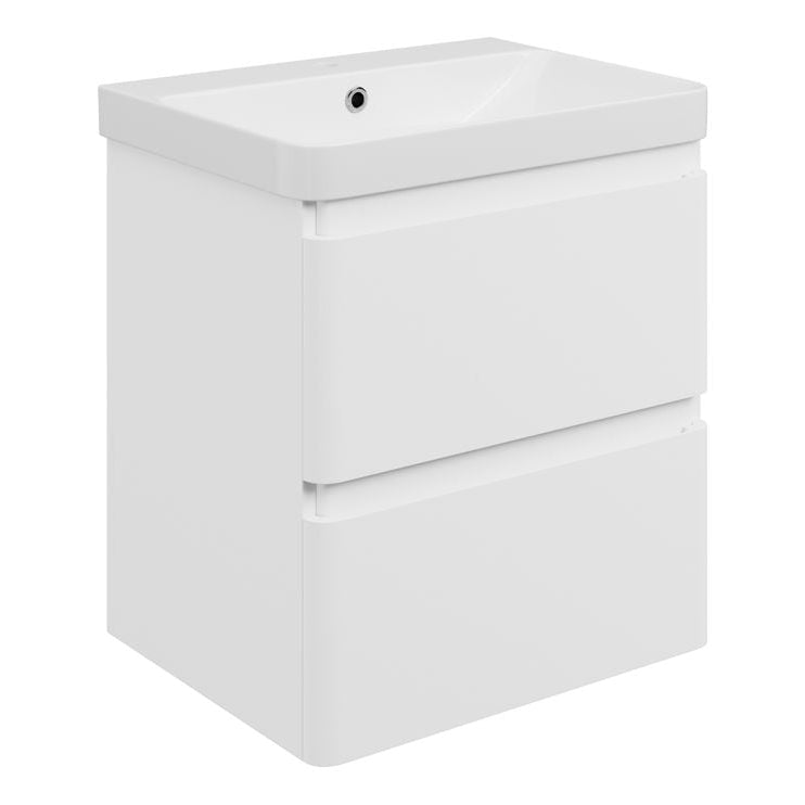 Kuba Wall Hung 2 Drawer Basin Unit & 1TH Basin
