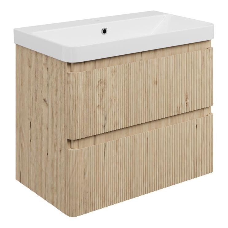 Kuba Wall Hung 2 Drawer Basin Unit & 1TH Basin